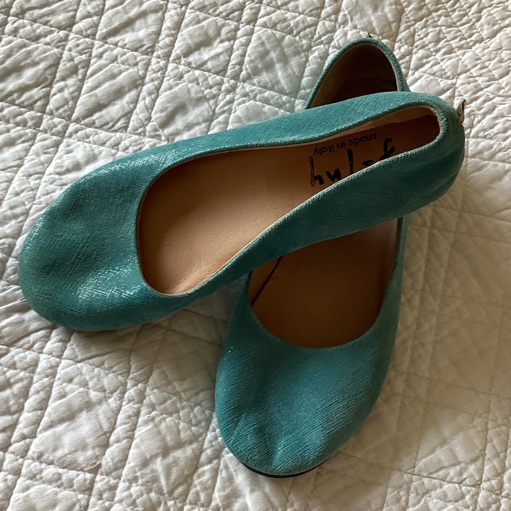 FS/ny Stylish Teal Women's Flats